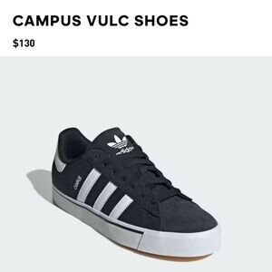Adidas Campus Vulc Black and White Sneakers